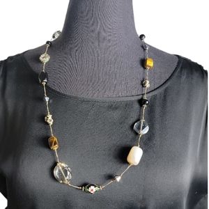 Necklace floral rhinestone pendant custom jewelry